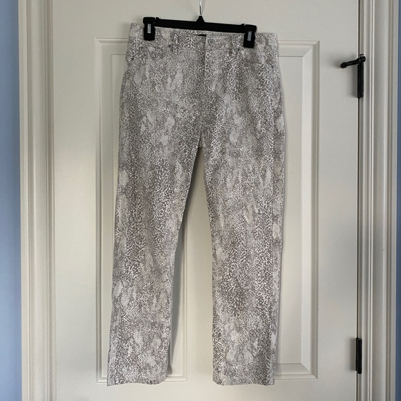 Ann Taylor LOFT Skinny Jeans sz 4 Snake Print - Picture 1 of 6